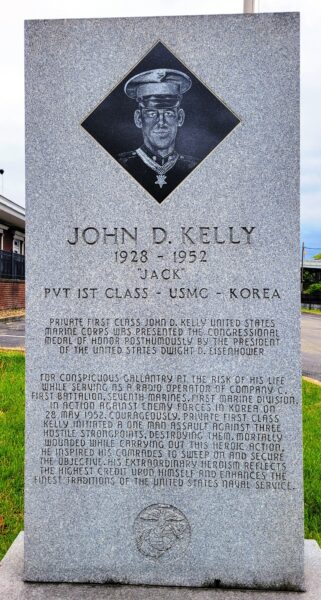 JOHN D. KELLY MEDAL OF HONOR WAR MEMORIAL