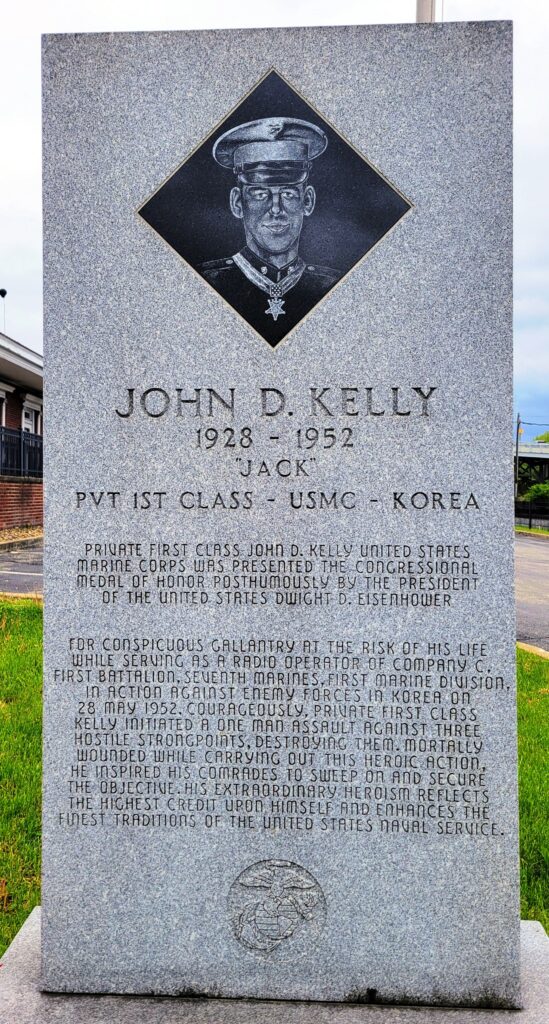 JOHN D. KELLY MEDAL OF HONOR WAR MEMORIAL