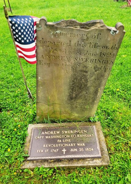 ANDREW SWERINGEN REVOLUTIONARY WAR SOLDIER MEMORIAL CEMETERY STONE