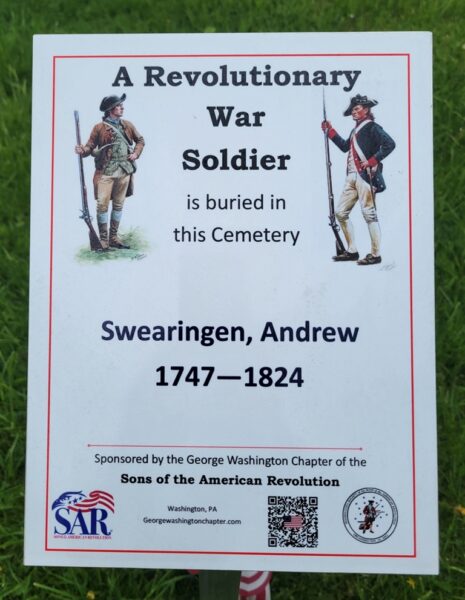 A REVOLUTIONARY WAR SOLDIER BURIED IN COOKE BURIAL GROUND CEMETERY MEMORIAL PLAQUE