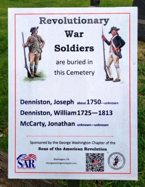 REVOLUTIONARY WAR SOLDIERS BURIED IN CENTER CEMETERY MEMORIAL PLAQUE