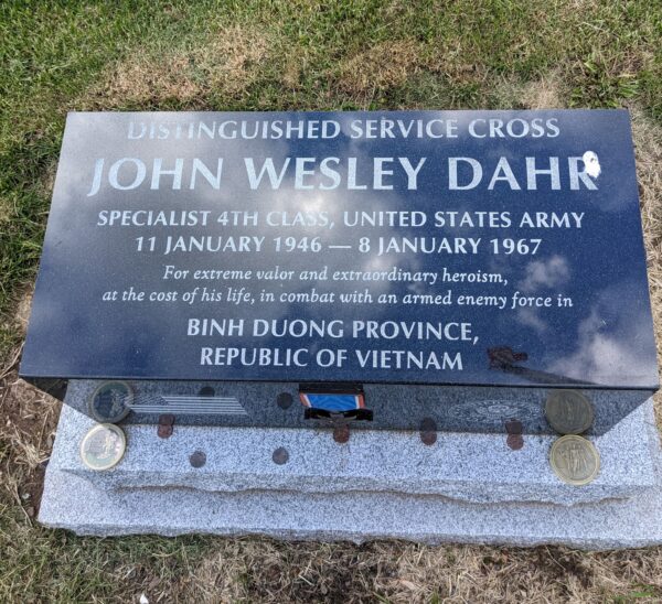 JOHN WESLEY DAHR WAR MEMORIAL