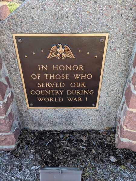 WEST COCALICO TOWNSHIP SCHOENECK DISTRICT LANCASTER COUNTY PENNA. HONOR ROLL MEMORIAL PLAQUE B