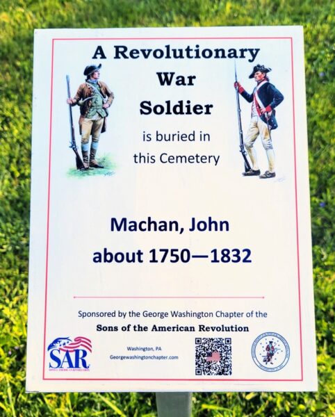 A REVOLUTIONARY WAR SOLDIER BURIED IN TRUSSEL OLD DUTCH FORK CEMETERY MEMORIAL PLAQUE