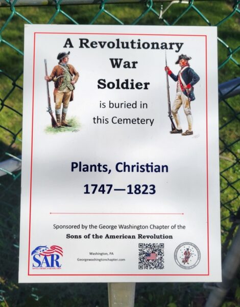 A REVOLUTIONARY WAR SOLDIER BURIED IN FAIRMOUNT CEMETERY MEMORIAL PLAQUE