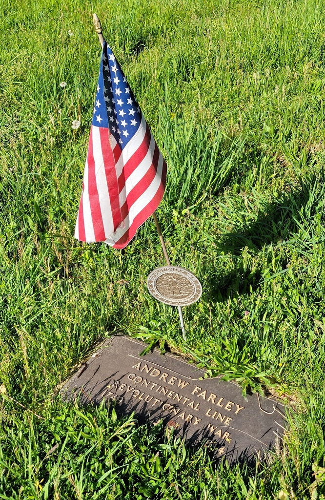 ANDREW FARLEY REVOLUTIONARY WAR MEMORIAL CEMETERY STONE