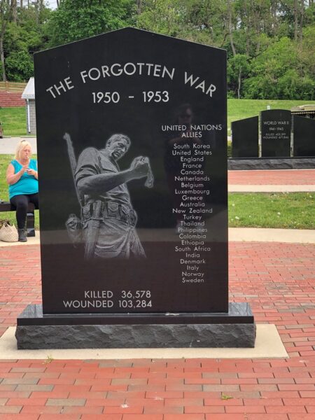 WAYNE COUNTY KOREAN FORGOTTEN WAR MEMORIAL BACK