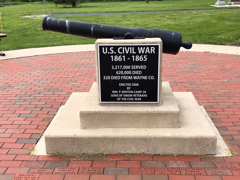 WAYNE CO. U.S. CIVIL WAR MEMORIAL CANNON