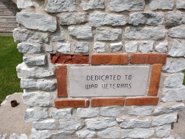 AMERICAN LEGION POST NO. 156 WAR VETERANS MEMORIAL STONE