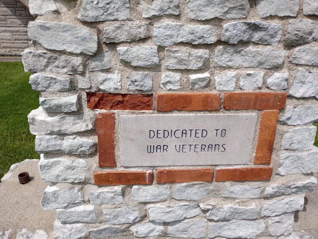 AMERICAN LEGION POST NO. 156 WAR VETERANS MEMORIAL STONE