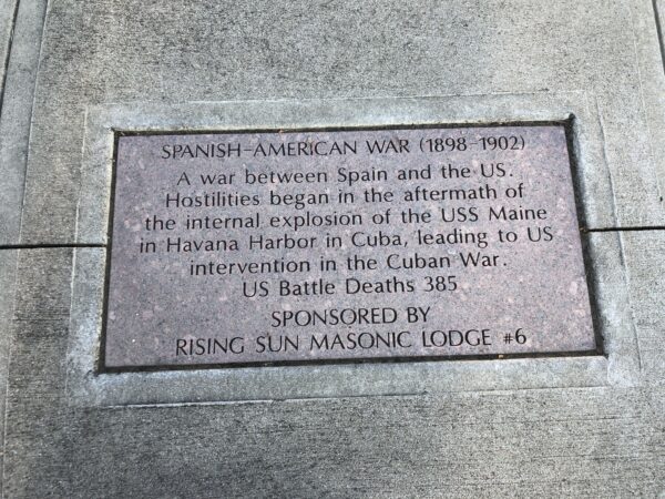 SPANISH-AMERICAN WAR (1898-1902) MEMORIAL TABLET