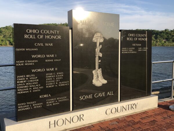 OHIO COUNTY ROLL OF HONOR WAR MEMORIAL