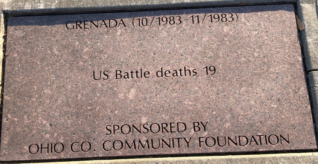 GRENADA (10/1983-11/1983) MEMORIAL TABLET