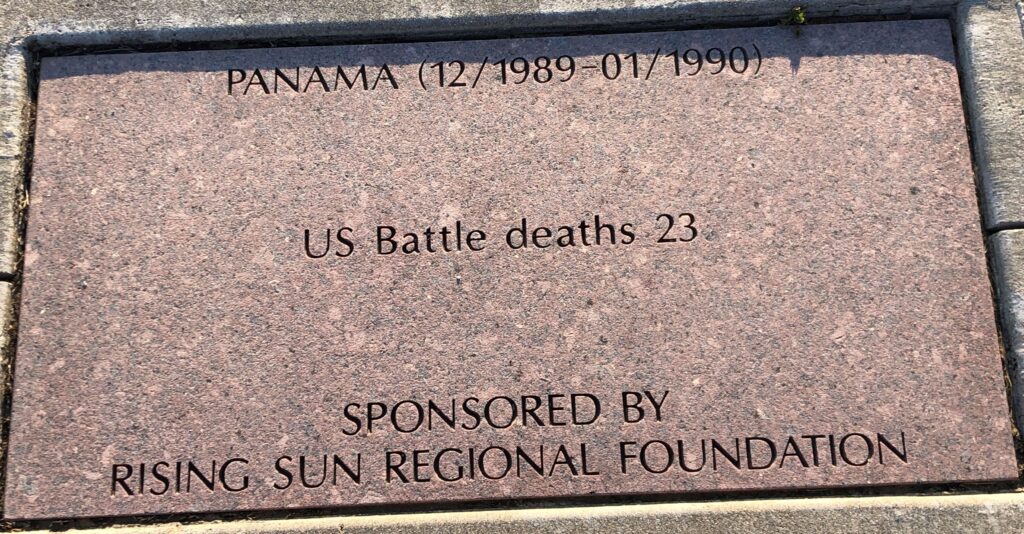 PANAMA (12/1989-01/1990) MEMORIAL TABLET