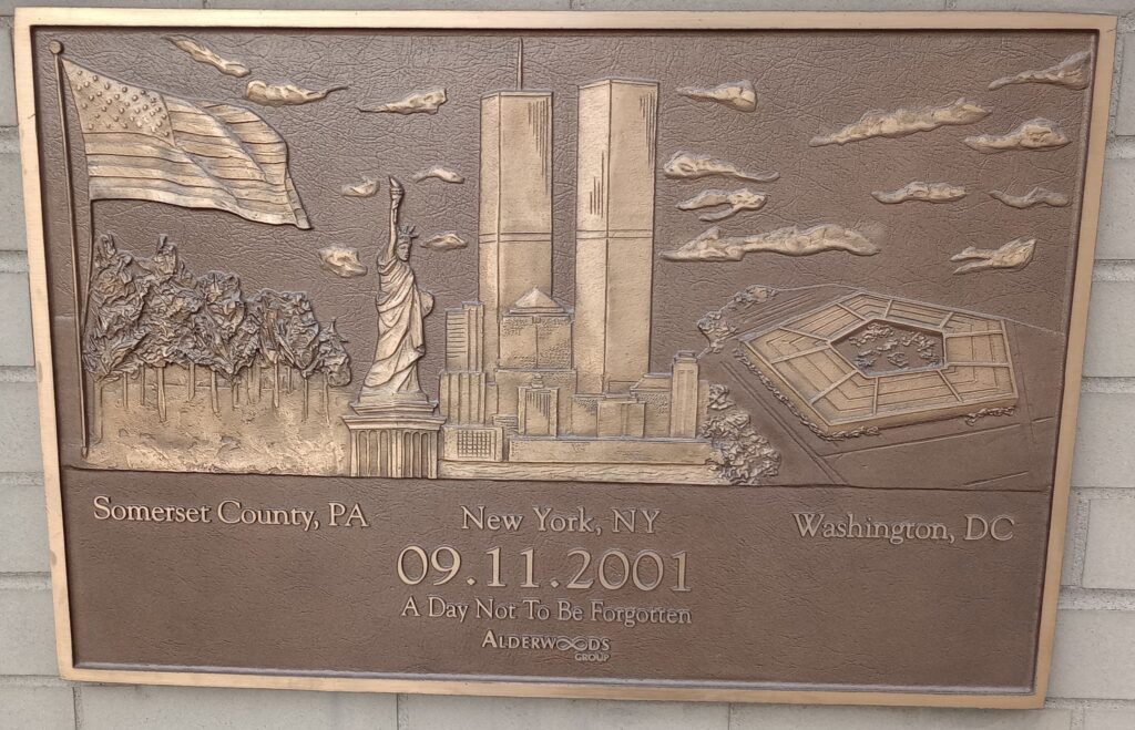 RUSHVILLE FIRE DEPARTMENT SEPTEMBER 11, 2001 MEMORIAL PLAQUE