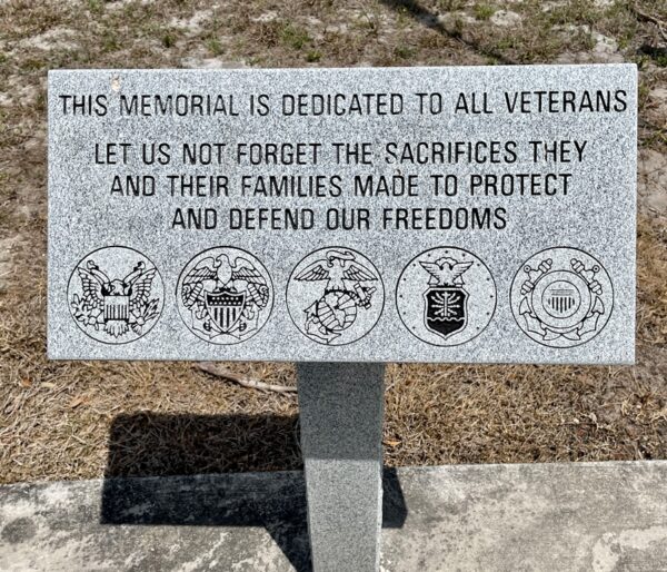 VFW POST 8087 ALL VETERANS MEMORIAL STONE