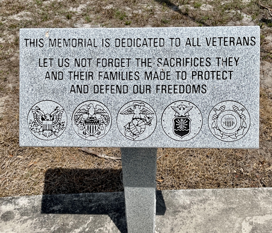 VFW POST 8087 ALL VETERANS MEMORIAL STONE