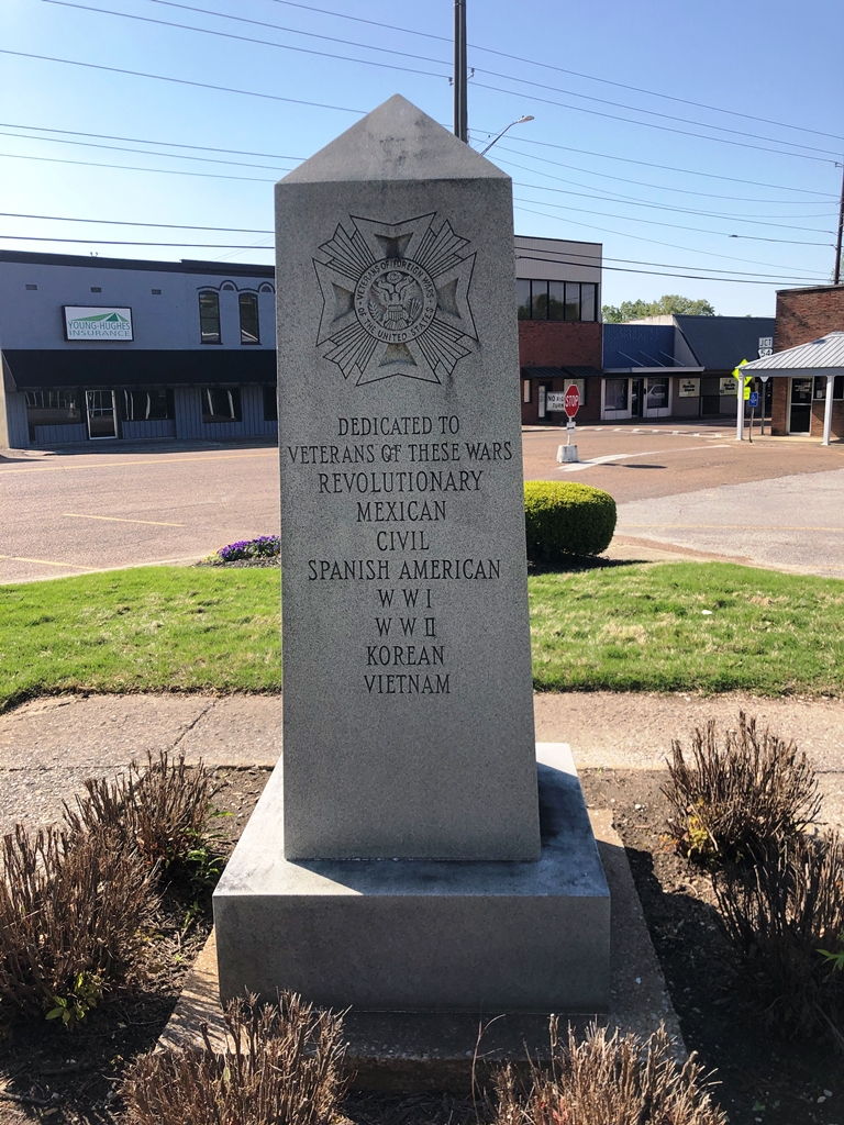 CROCKETT COUNTY POST 4846 VETERANS MEMORIAL BACK