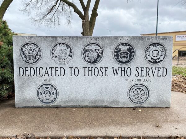 CLAY COUNTY SOUTH DAKOTA VETERANS MEMORIAL STONE D