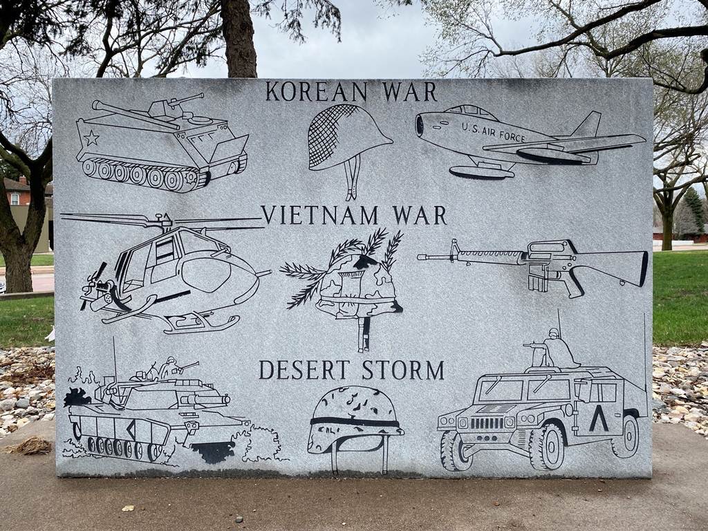 CLAY COUNTY SOUTH DAKOTA VETERANS MEMORIAL STONE C