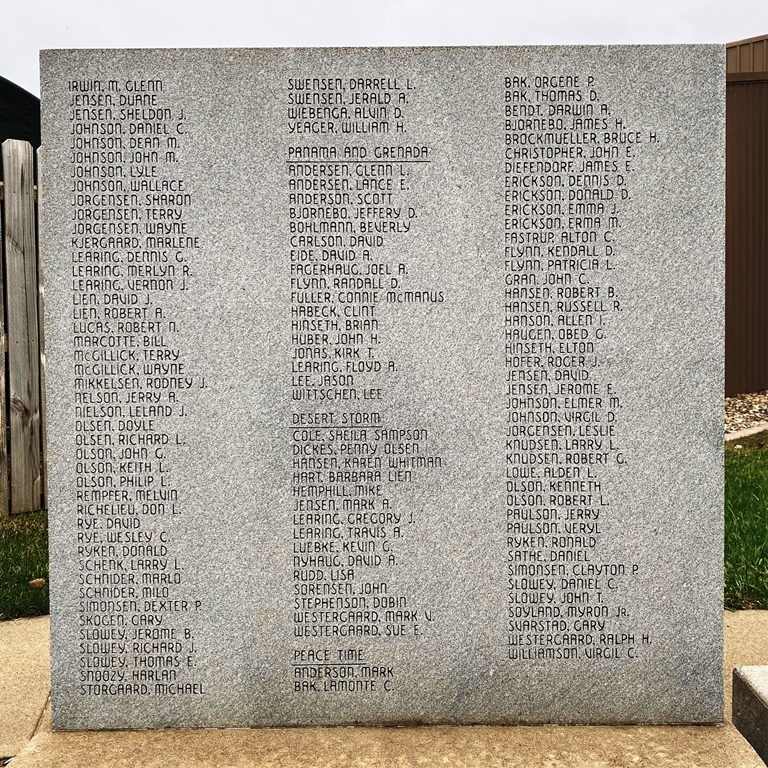 IRENE VETERANS MEMORIAL STONE G