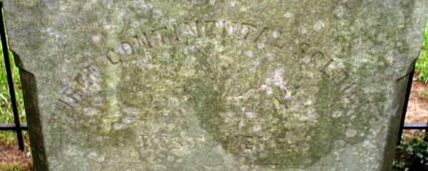 THREE CONTINENTAL SOLDIERS REST HERE MEMORIAL STONE