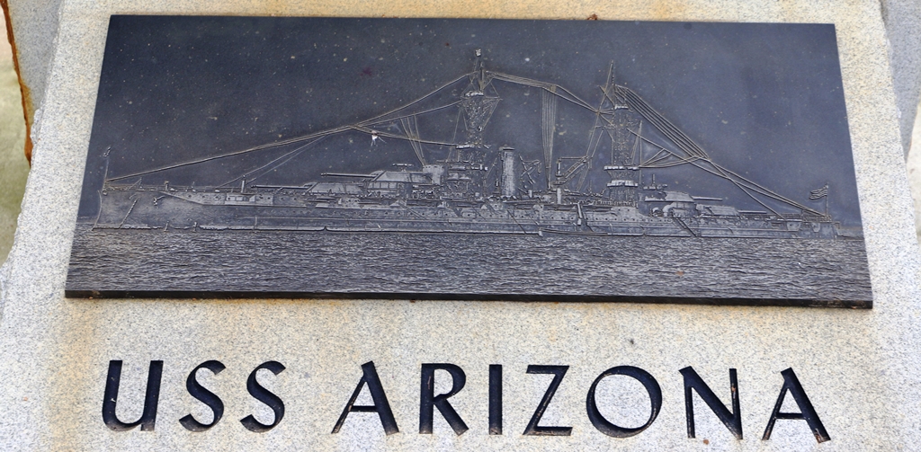 FLORENCE USS ARIZONA WAR MEMORIAL TABLET B