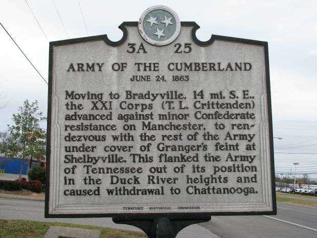 ARMY OF THE CUMBERLAND WAR MEMORIAL MARKER IV