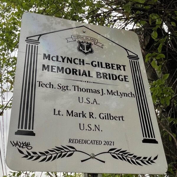 MCLYNCH-GILBERT MEMORIAL BRIDGE PLAQUE