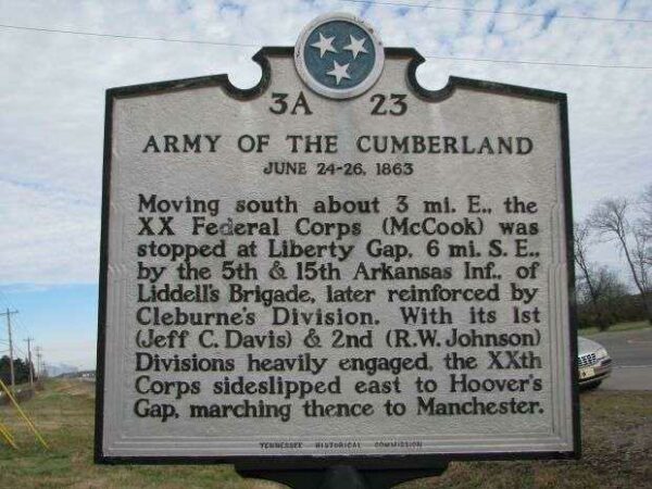 ARMY OF THE CUMBERLAND WAR MEMORIAL MARKER III