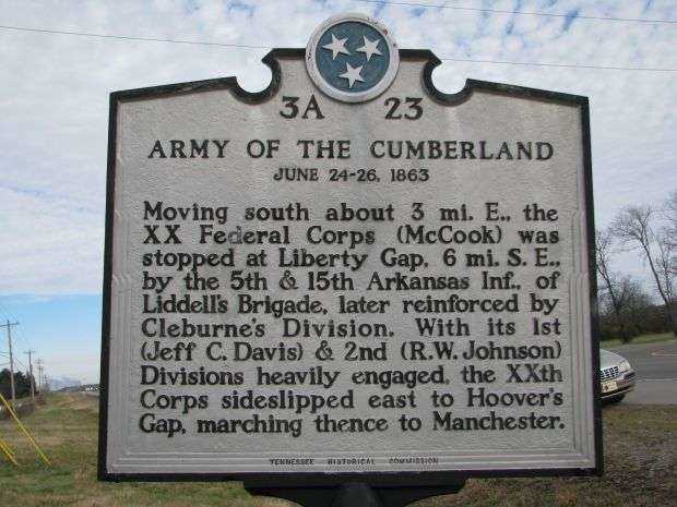 ARMY OF THE CUMBERLAND WAR MEMORIAL MARKER III
