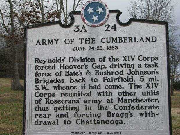ARMY OF THE CUMBERLAND WAR MEMORIAL MARKER II