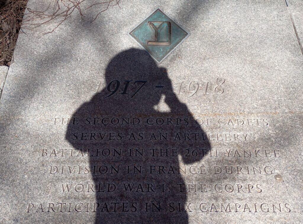 THE SECOND CORPS OF CADETS WAR MEMORIAL SIDEWALK