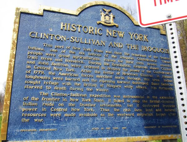 CLINTON-SULLIVAN AND THE IROQUOIS MEMORIAL MARKER