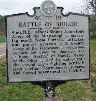 BATTLE OF SHILOH WAR MEMORIAL MARKER II