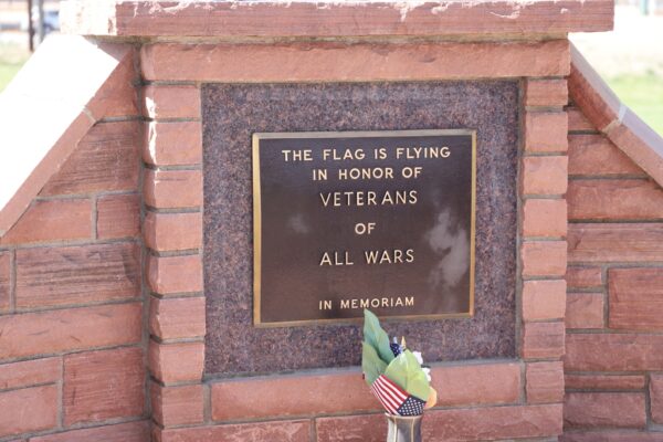 DENVER ALL WARS VETERANS MEMORIAL FLAG PLAQUE