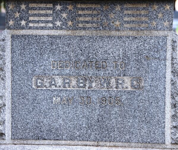 FORT COLLINS G.A.R. CIVIL WAR MEMORIAL STONE A