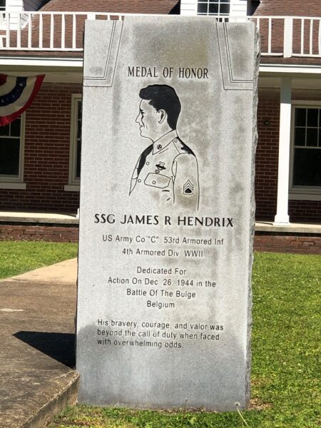 SSG JAMES R HENDRIX MEDAL OF HONOR WAR MEMORIAL