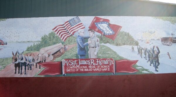 M/SGT. JAMES R. HENDRIX MEDAL OF HONOR WAR MEMORIAL MURAL
