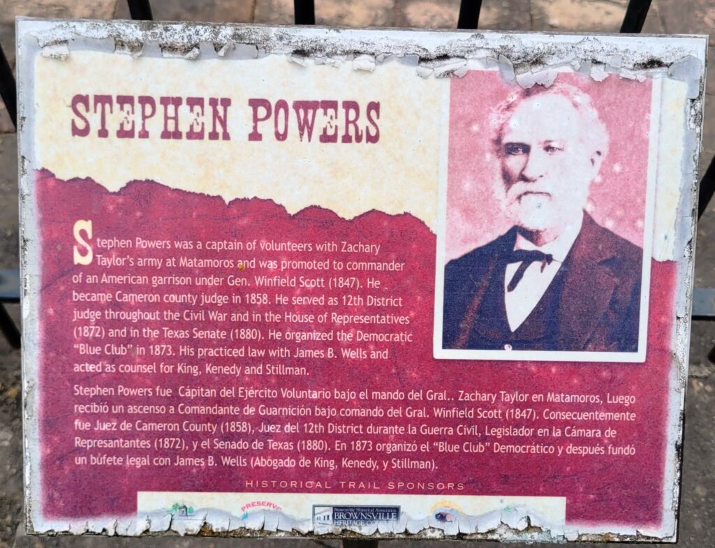 STEPHEN POWERS WAR MEMORIAL PLAQUE