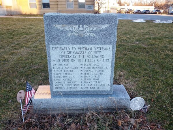 SHIAWASSEE COUNTY VIETNAM VETERANS WAR MEMORIAL