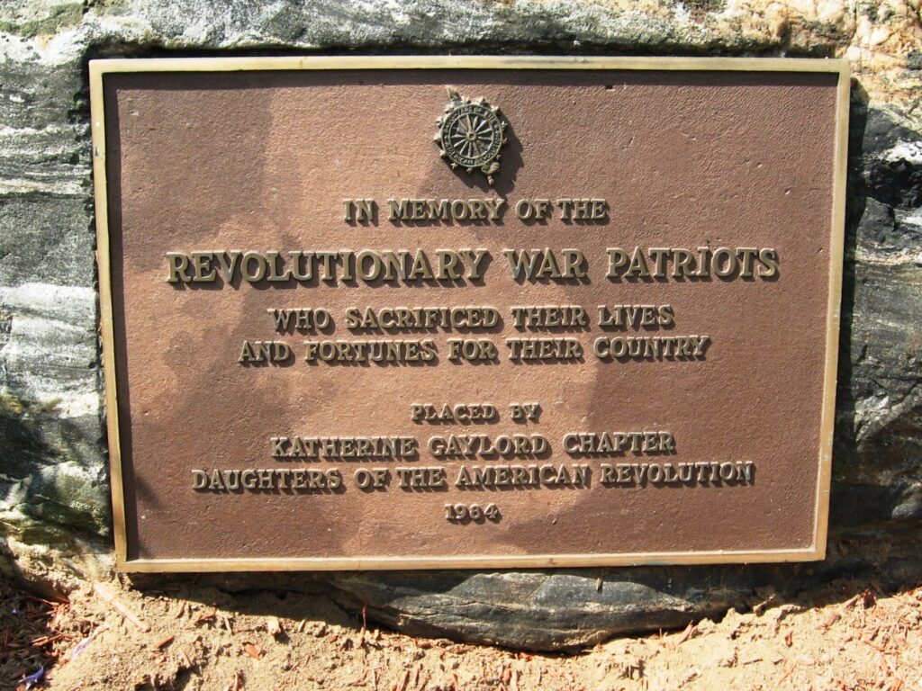 BRISTOL REVOLUTIONARY WAR PATRIOTS MEMORIAL PLAQUE