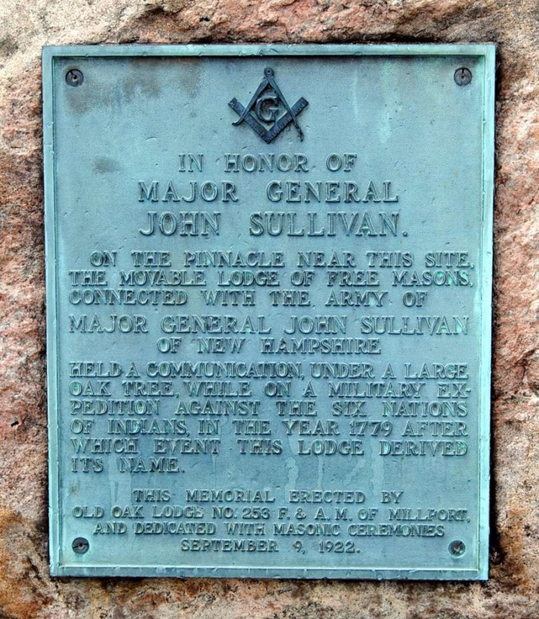 IN HONOR OF MAJOR GENERAL JOHN SULLIVAN WAR MEMORIAL PLAQUE