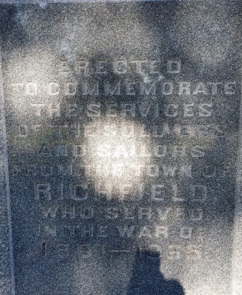 TOWN OF RICHFIELD CIVIL WAR MEMORIAL STONE A