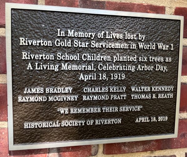 IN MEMORY OF LIVES LOST WAR MEMORIAL PLAQUE