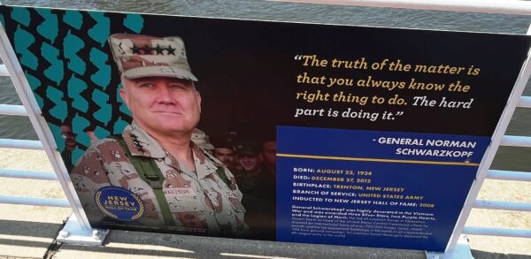 GENERAL NORMAN SCHWARZKOPF WAR MEMORIAL PLAQUE