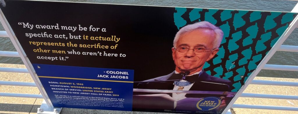 COLONEL JACK JACOBS MEDAL OF HONOR WAR MEMORIAL PLAQUE