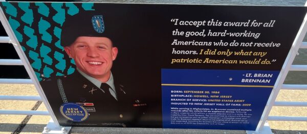 LT. BRIAN BRENNAN WAR MEMORIAL PLAQUE