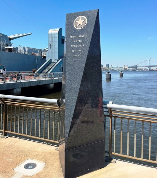USS NEW JERSEY BATTLE CAMPAIGN MEMORIAL STONE F