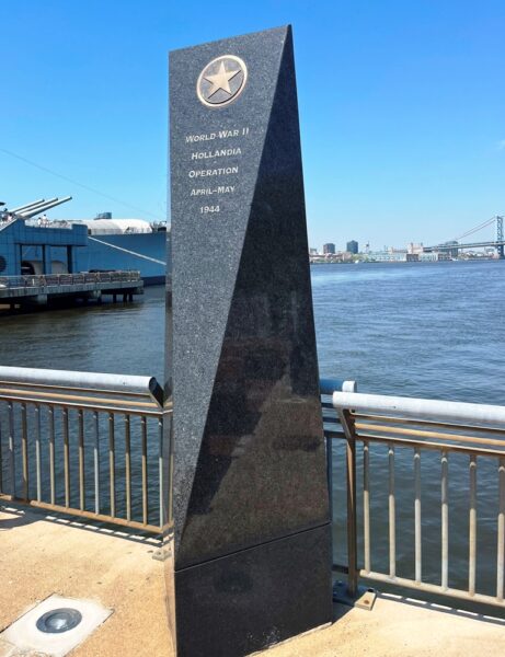 USS NEW JERSEY BATTLE CAMPAIGN MEMORIAL STONE C